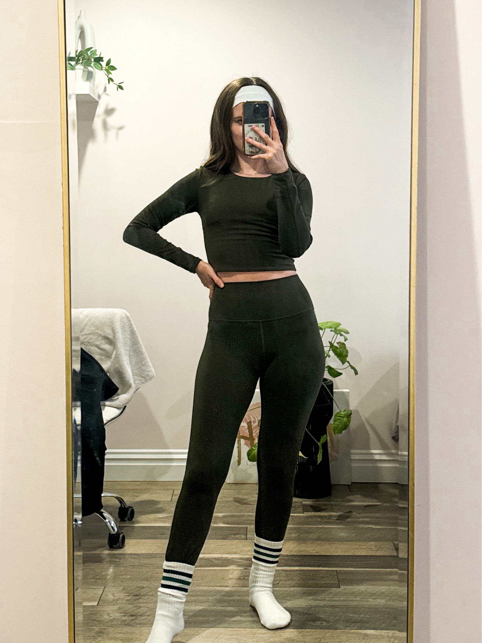 High waisted leggings paired with a long sleeve workout top, grippy socks, and a comfortable headband are perfect for yoga, Pilates, or barre classes. 
.
.
.
.
.
.

Workout outfits | Workout tops | workout leggings | workout sets | Pilates outfits | Pilates set | Pilates socks | athletic outfits | athleisure outfits | athletic sets | gym outfit | gym set | leggings outfit | leggings and socks  | green leggings | casual leggings outfit | gym leggings | green top | tops for leggings | long sleeve tops | yoga outfits | yoga set | 

#LTKActive #LTKFitness
#LTKSeasonal #LTKU #LTKSaleAlert #LTKGiftGuide #LTKWorkwear #LTKTravel #LTKShoeCrush #LTKItBag


#LTKFindsUnder50 #LTKFindsUnder100 #LTKStyleTip