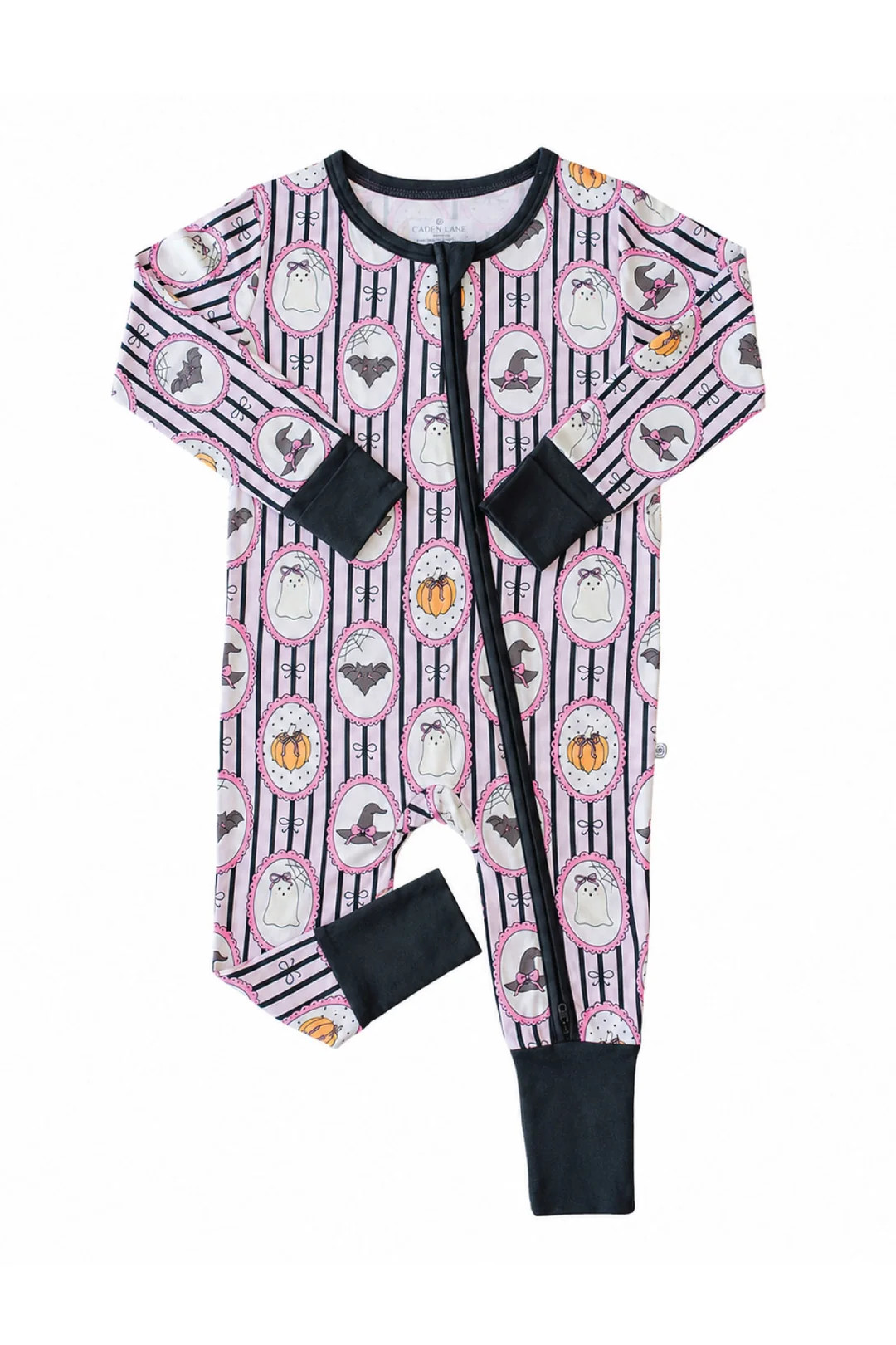 Halloween Glow-in-the-Dark Convertible Bamboo Zip Romper | Galloween | Caden Lane