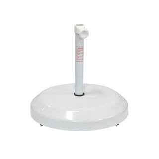 California Umbrella 75 lbs. Patio Umbrella Base with Wheels in White CFMT172-WHITE - The Home Dep... | The Home Depot