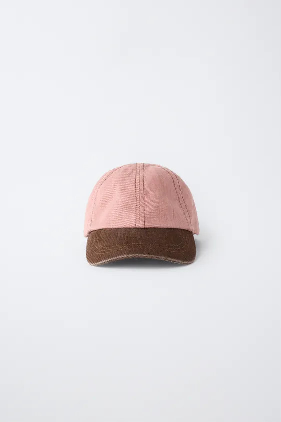 COLORBLOCK WASHED EFFECT CAP | Zara US