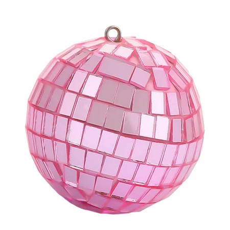 Kbndieu Pink Hanging Mirror Disco Ball, 1.57" Christmas Tree Balls Ornaments, Shatterproof Hanging Disco Balls for Christmas Tree Decorations Cake Room Birthday Party Decor | Walmart (US)