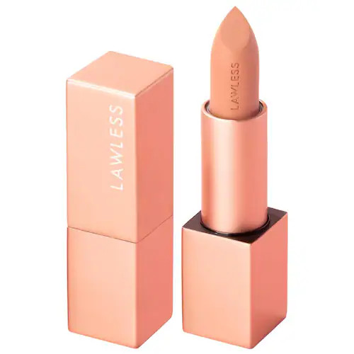 Forget the Filler Lip-Plumping Line-Smoothing Satin Cream Lipstick - LAWLESS | Sephora | Sephora (US)