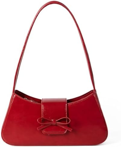 Shoulder Bags for Women Coquette Bow Purse Y2k Bag Small Cute Purses Mini Hobo Handbag Faux Leath... | Amazon (US)