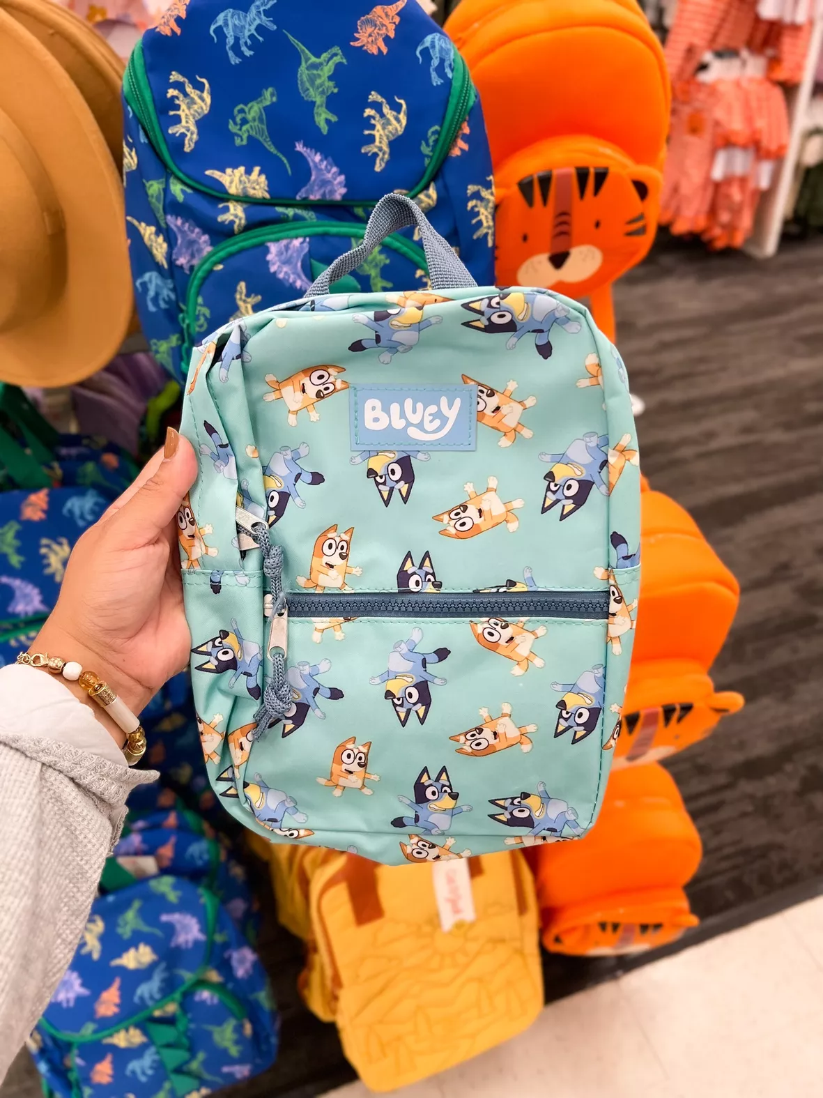 Toddler 10 Bluey Mini Backpack - Khaki : Target