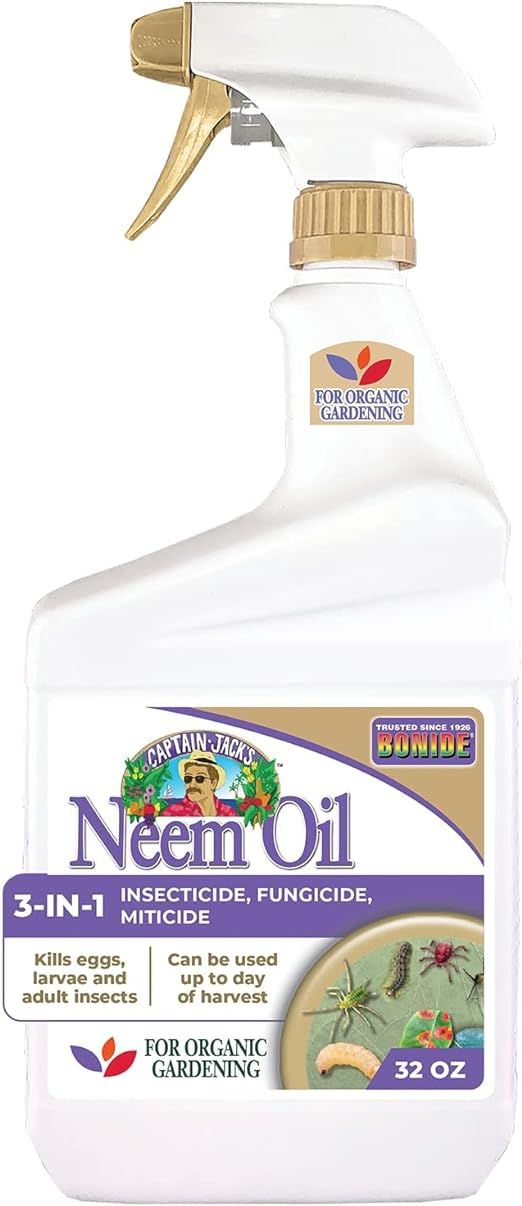Bonide Captain Jack's Neem Oil, 32 oz Ready-to-Use Spray, Multi-Purpose Fungicide, Insecticide an... | Amazon (US)