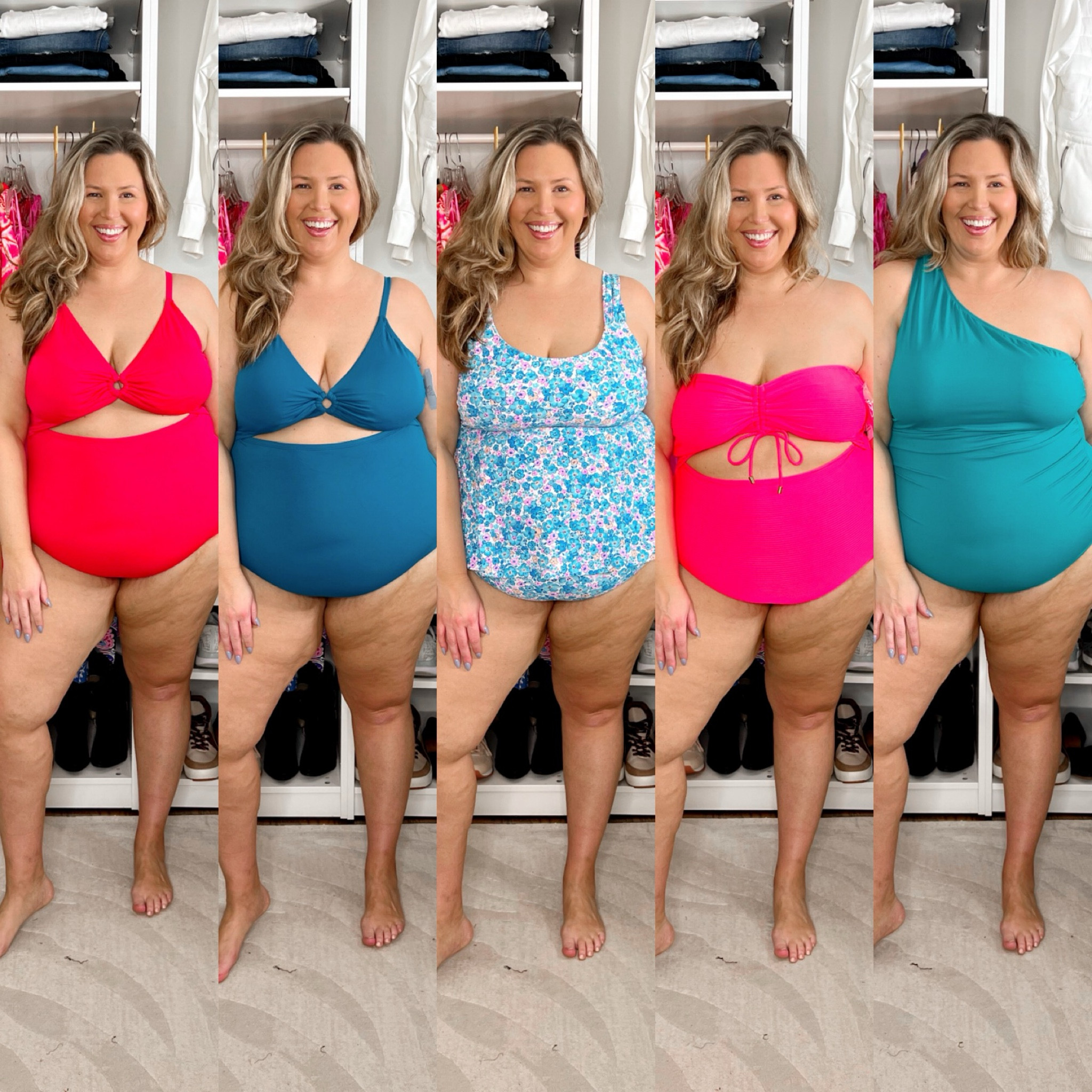 So impressed with these plus size Walmart swimsuits!!! I’m wearing a size 2X in all of them and I’m an 18/20W 2X 42DD usually! 

4, the pink one, runs a tad smaller just fyi!

#LTKswim #LTKtravel #LTKplussize