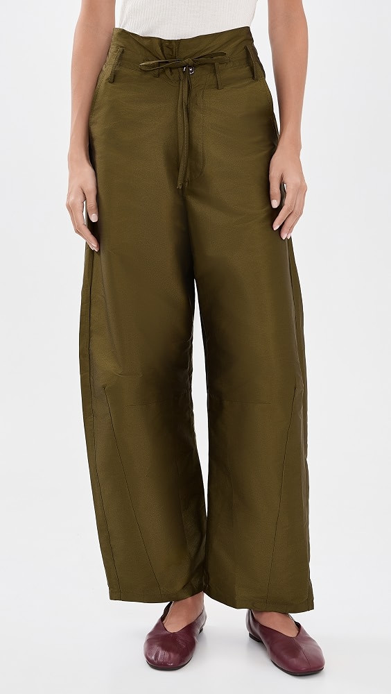 Techno Taffeta Barrel Pants | Shopbop
