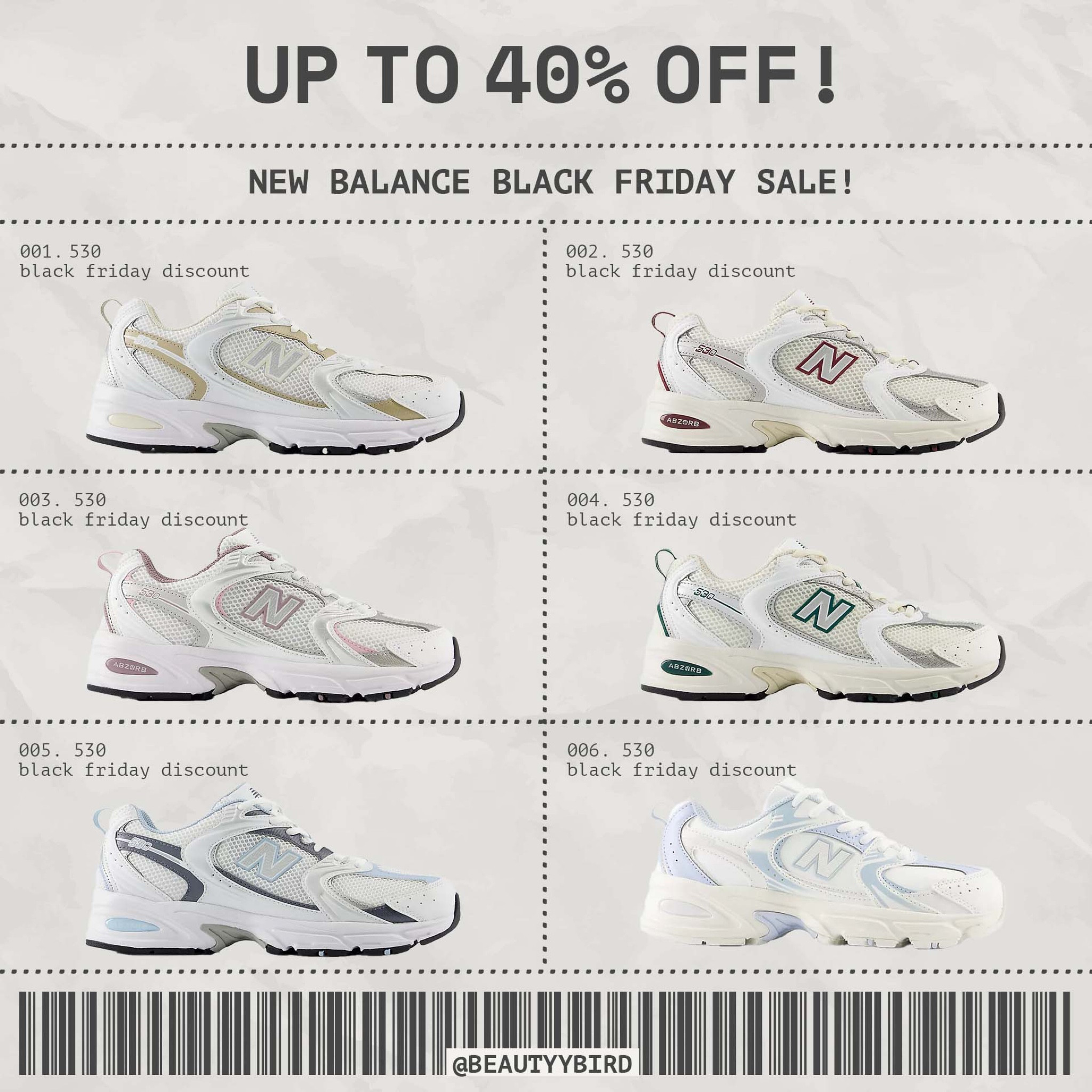 New Balance Black Friday deal is now live. Up to 40% off. Scroll to shop my favorites 🖤

#LTKShoeCrush #LTKCyberWeek #LTKSaleAlert