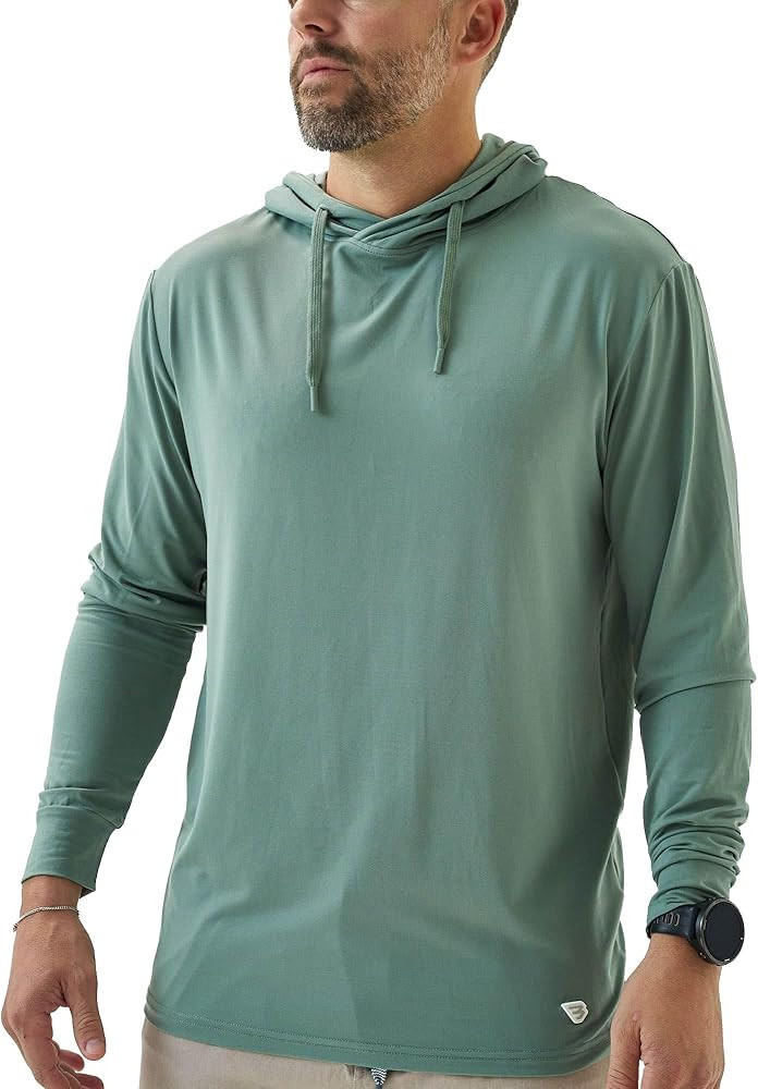 Burlebo Men’s Performance Hoodie – Lightweight Long Sleeve Pullover, Athletic Fit, Moisture-W... | Amazon (US)
