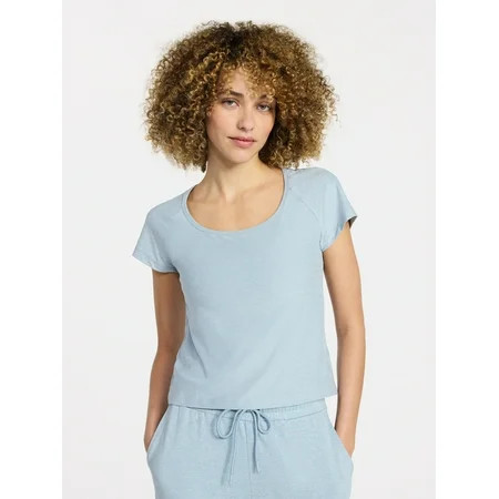 Athletic Works Women's ButterCore Fashion Tee with Short Sleeves, Sizes XS-XXXL | Walmart (US)