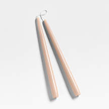 Dipped Blush Pink Taper Candles 12", Set of 2 + Reviews | Crate & Barrel | Crate & Barrel