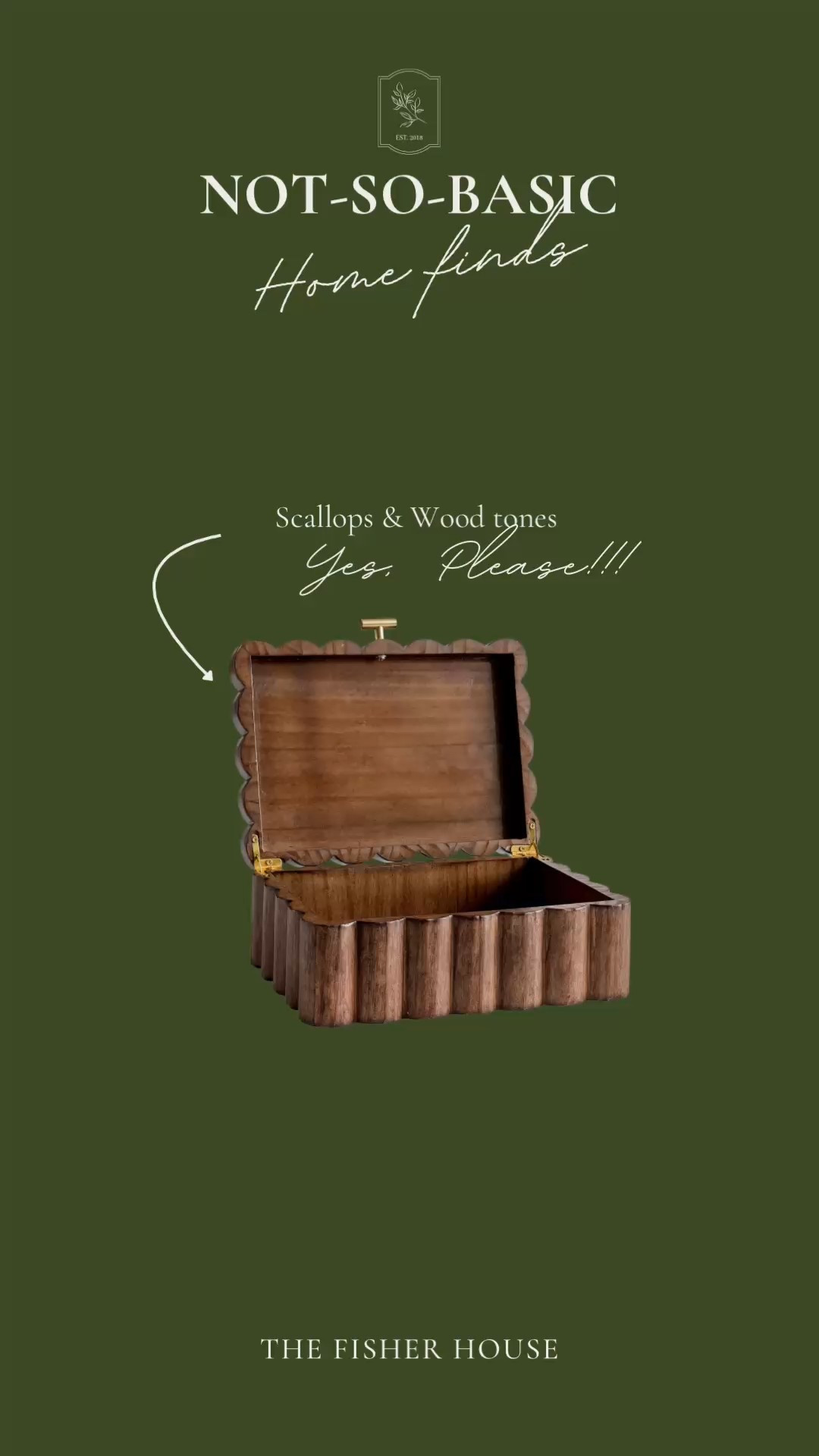 A gem of a find: I’m always looking for ways to keep our home organized without sacrificing style, and this scalloped wood storage box does both. 🤍 The sweet scalloped detail makes it feel like decor while still being super functional. Perfect for toys, blankets, or even pantry storage if you’re like me and love things tucked away neatly but beautifully.

Would you use this in a kids’ space, pantry, or living room?

Walmart home
Walmart partner
Walmart find 
Home decor 
Coffee table decor 

#LTKItBag #LTKHome #LTKCon