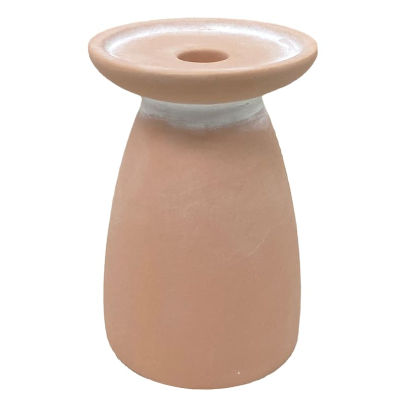 Unglazed Duo Candle Holder, 4x6 | At Home