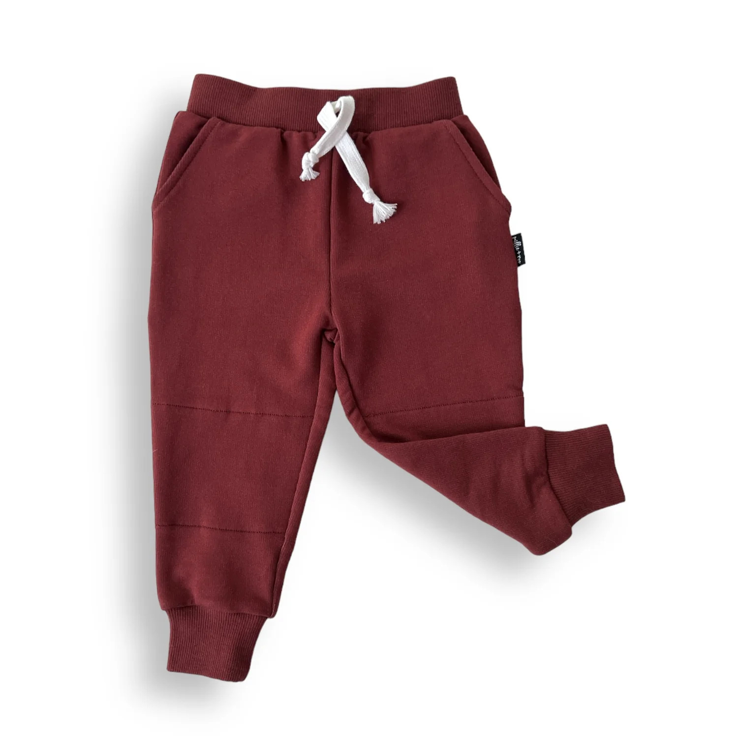 JOGGERS- Oxblood Bamboo French Terry | millie + roo