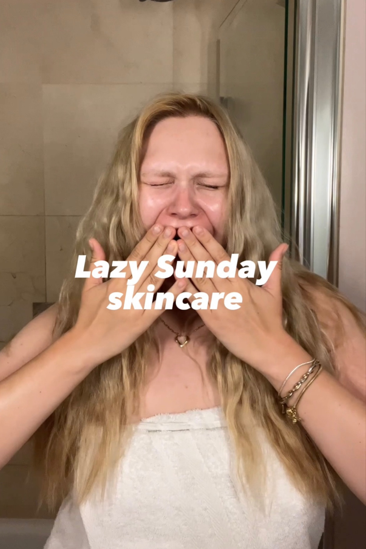 Lazy Sunday skincare 
