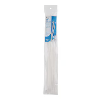 Utilitech 14-in 75-lb Tensile Strength Nylon Zip ties Off-white 20 -Pack | Lowe's