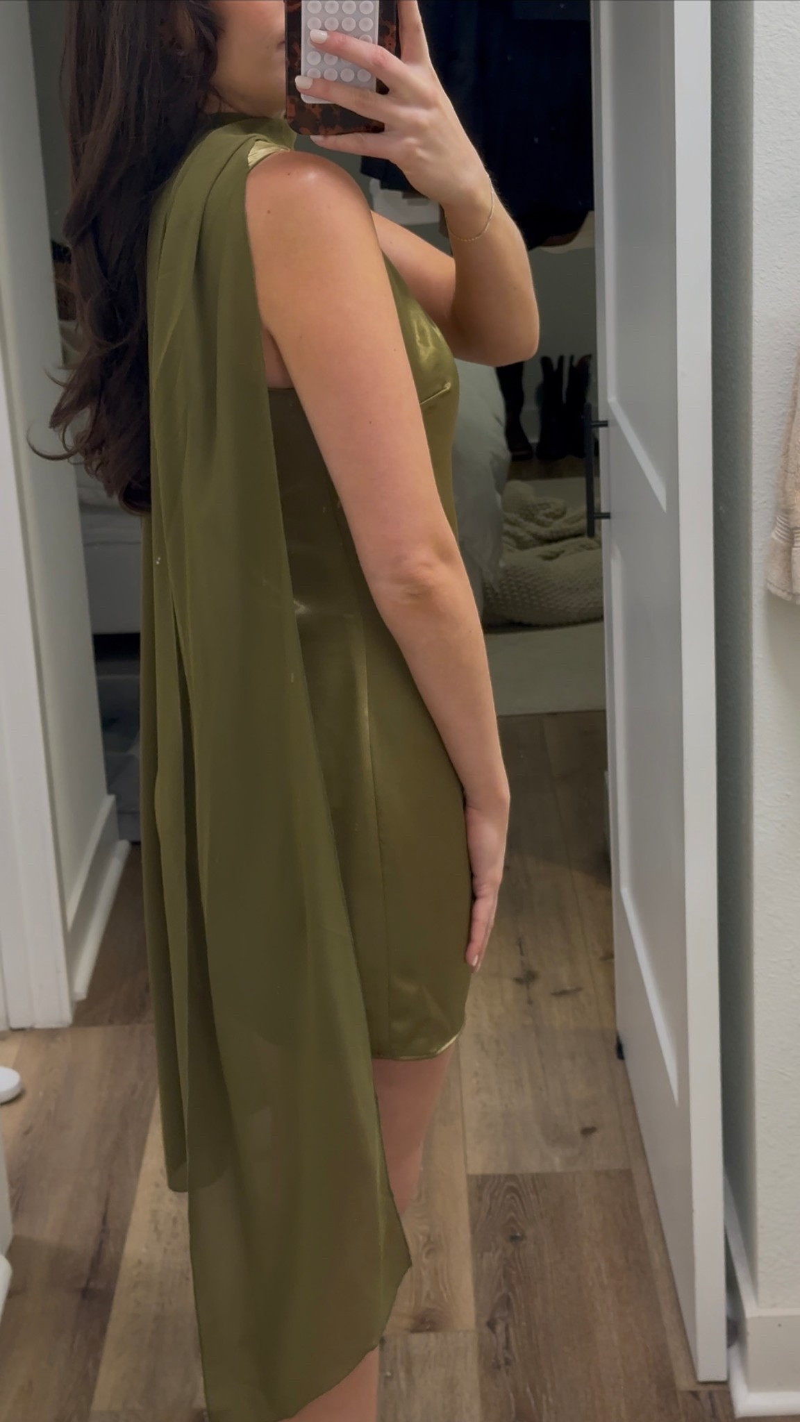 Green rehearsal dinner dress