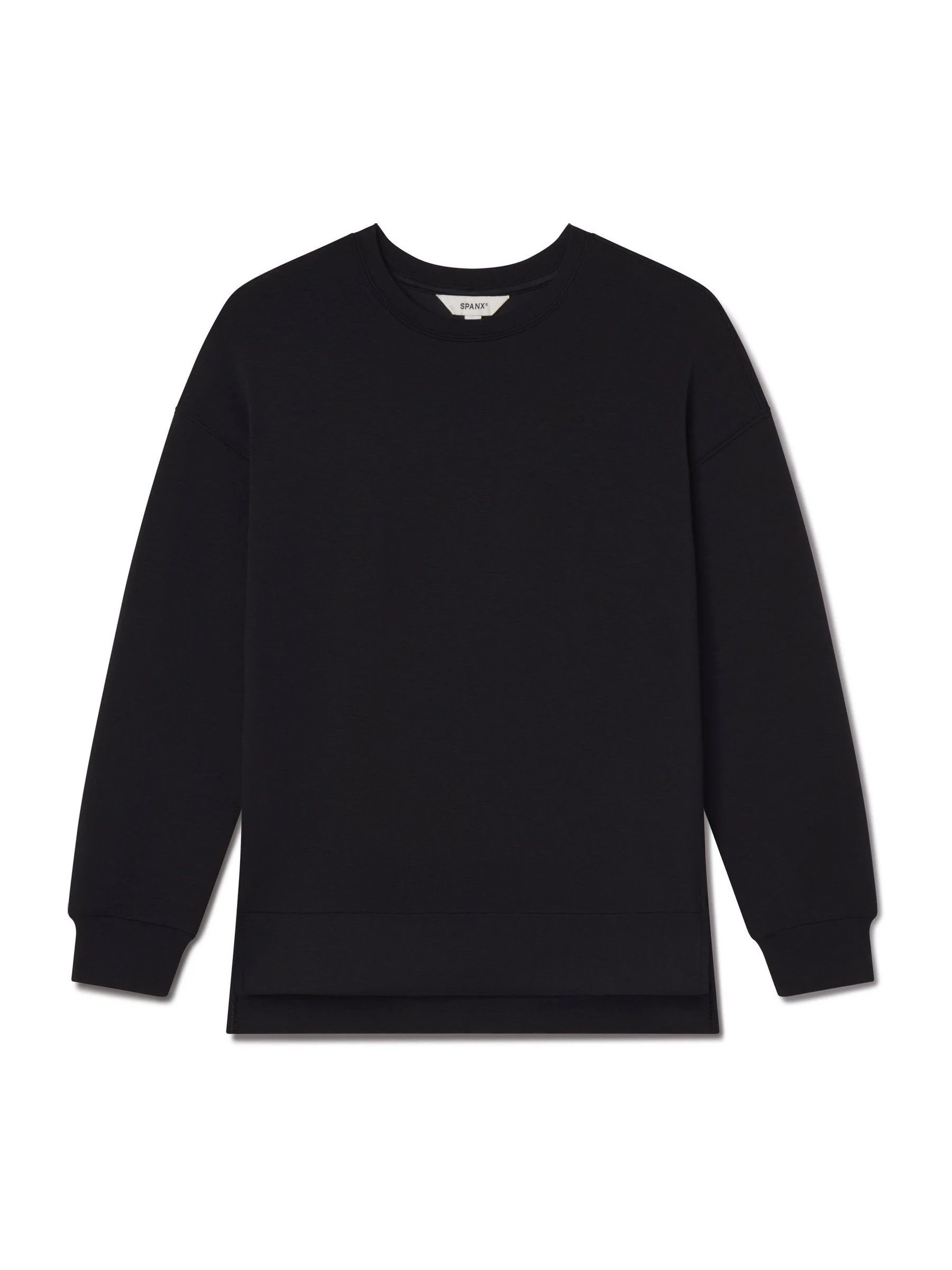Spanx SPANX Black AirEssentials Crewneck Sweat Top | Next US