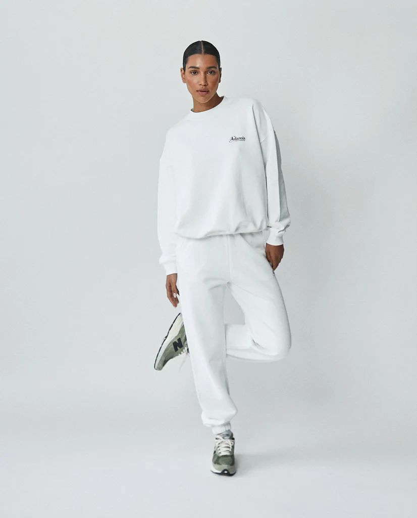 Sweatpants - White/Black | Adanola UK