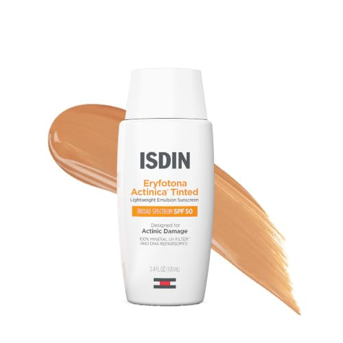ISDIN Eryfotona Actinica Tinted Mineral Face Sunscreen SPF 50, 3.4 fl oz | Amazon (US)