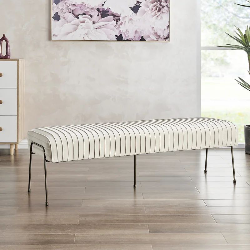 Ovadia Velvet Upholstered Bench | Wayfair North America