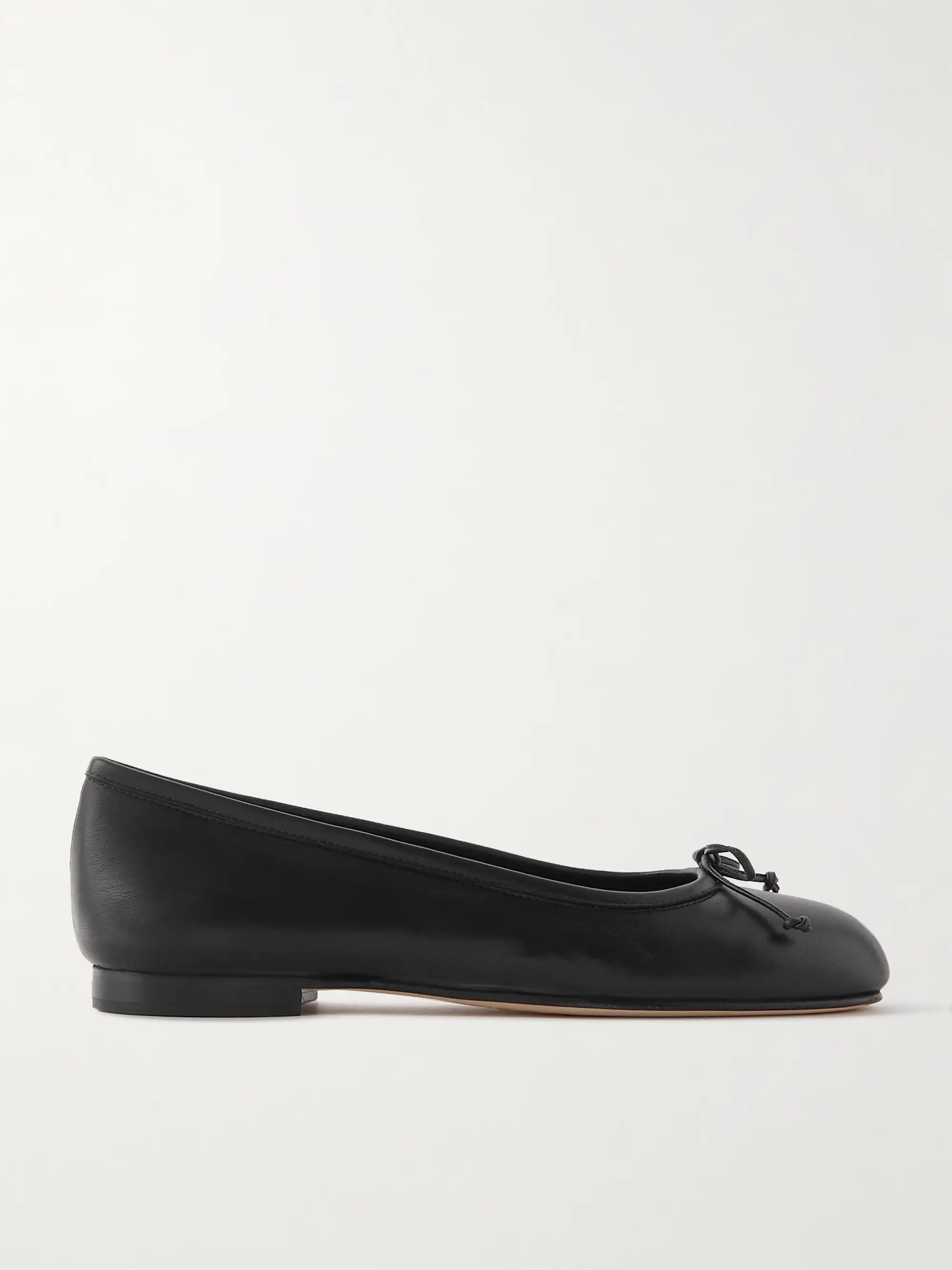 Veralli bow-detailed leather ballet flats | NET-A-PORTER (US)