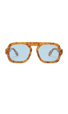 Elisa Johnson Jane Sunglasses in Blonde Tortoise from Revolve.com | Revolve Clothing (Global)