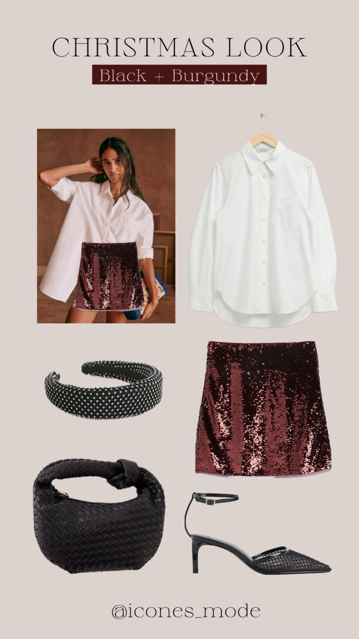 Look Navidad Lentejuelas granates y Camisa.
Christmas look Outfit sequins burgundy and white shirt.
#LTKGift #christmaslook #christmasoutfit #sequins #christmas 

#LTKparties #LTKHoliday #LTKstyletip