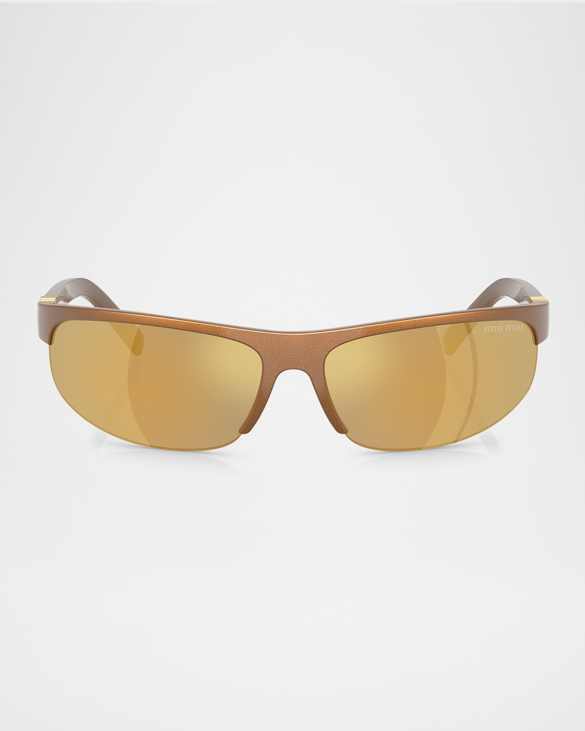 A02S Semi-Rimless Oval Plastic Sunglasses | Neiman Marcus
