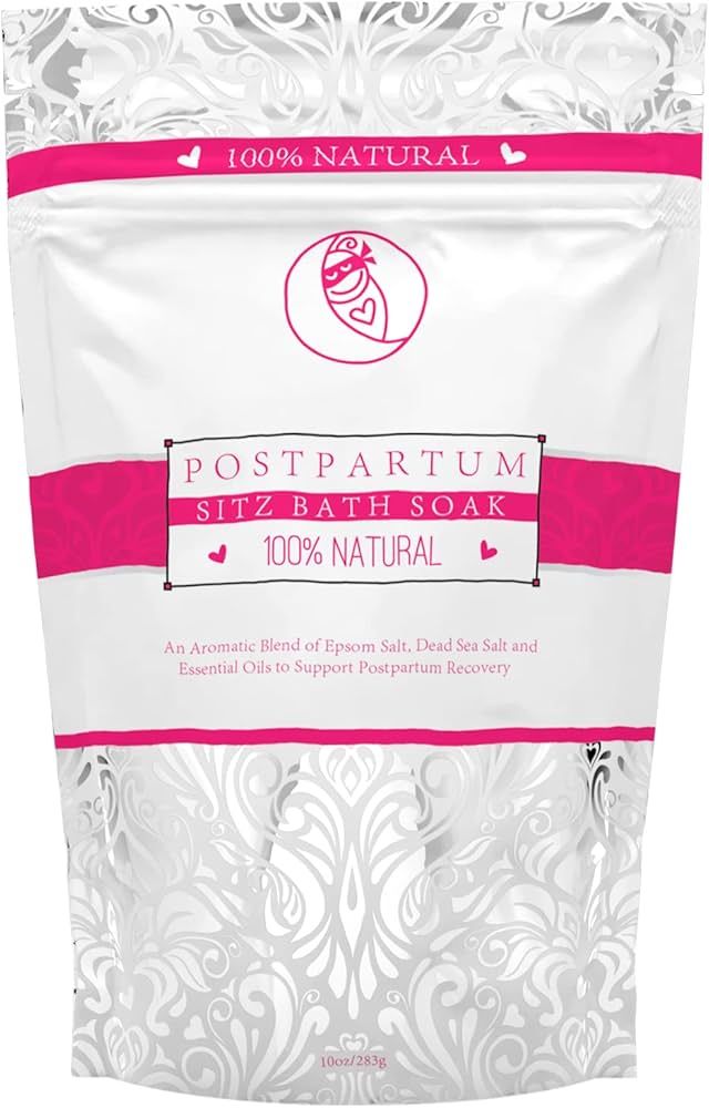 Ninja Mama Sitz Bath Soak Postpartum Relief After Birth Tears and Hemorrhoids. All Natural Dead Sea  | Amazon (US)