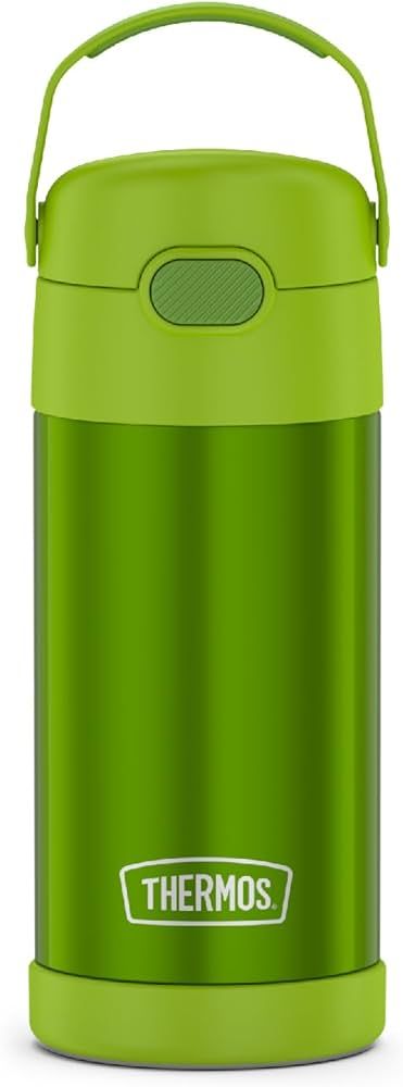 THERMOS FUNTAINER Water Bottle with Straw - 12 Ounce, Lime - Kids Stainless Steel Vacuum Insulate... | Amazon (US)