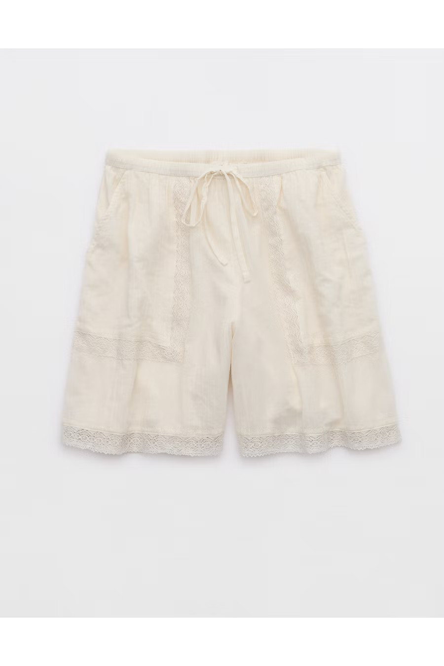 Aerie Off-Duty Gauze Boxer Women's Natural XXS | American Eagle Outfitters (US & CA)