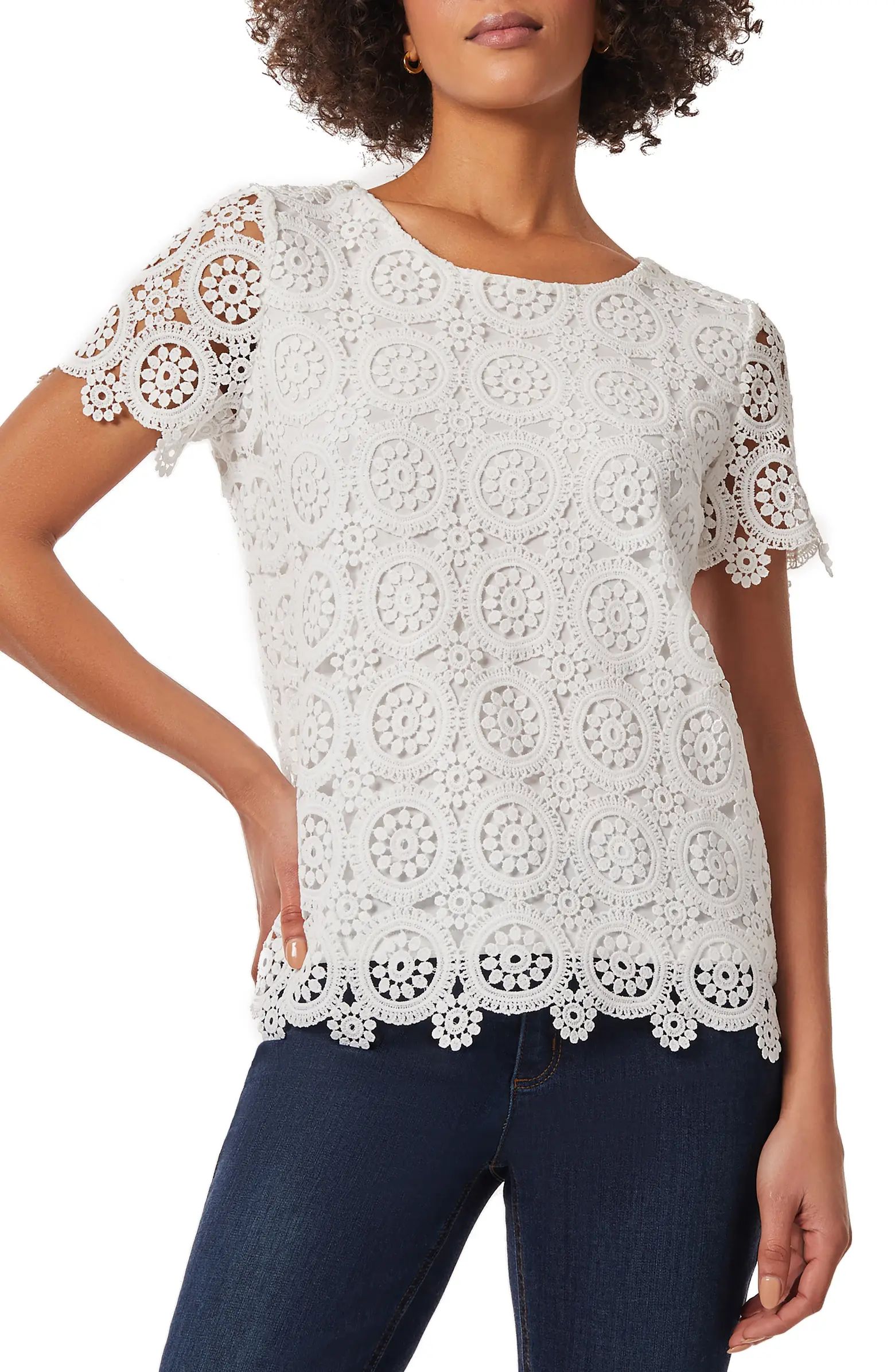 Lace Scallop Top | Nordstrom