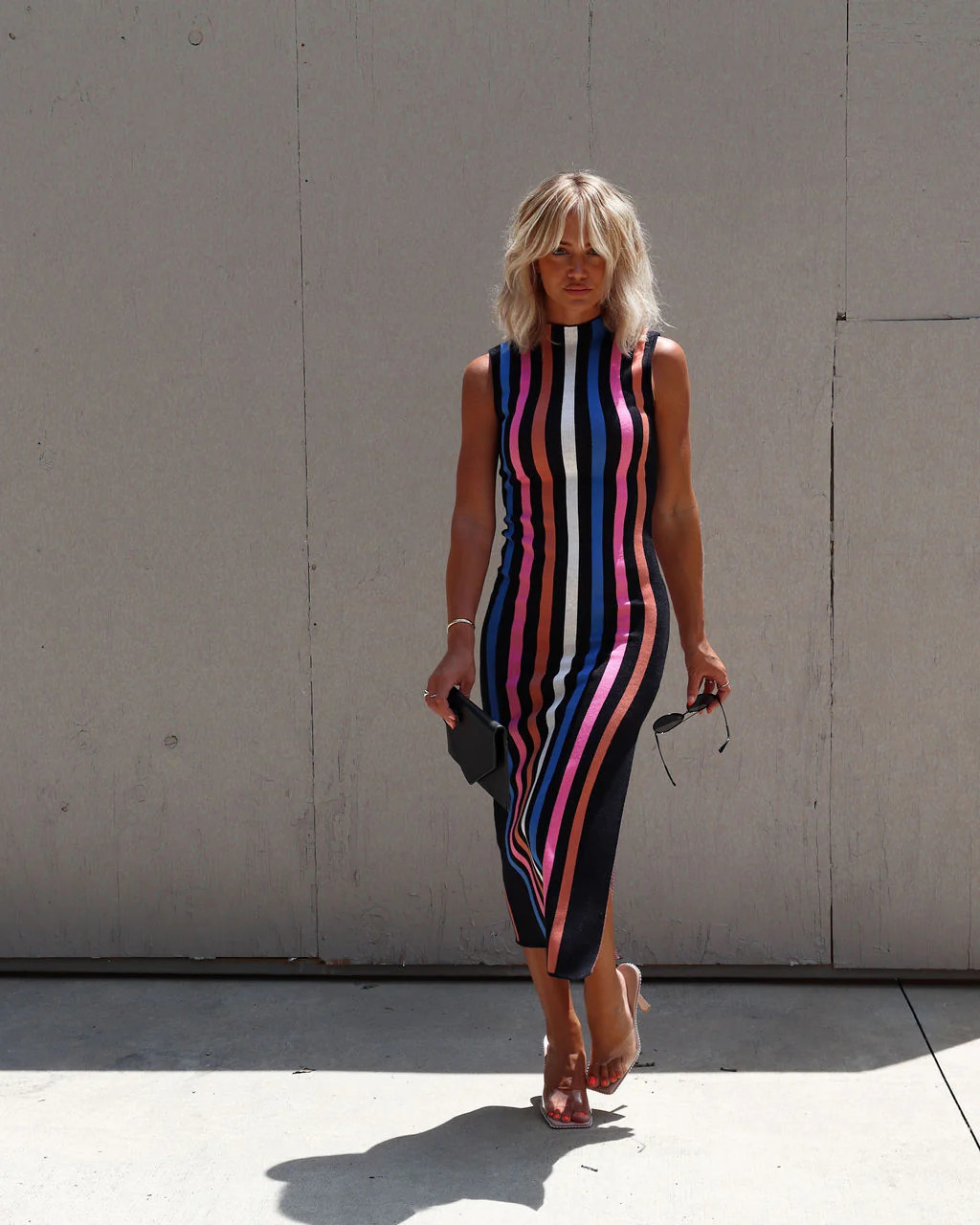 Elzada Striped Sweater Midi Dress | VICI