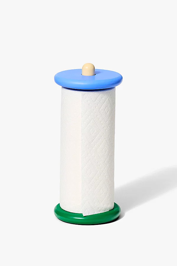 Areaware Spool Paper Towel Holder in Blue/Yellow/Green at Urban Outfitters | Urban Outfitters (US and RoW)