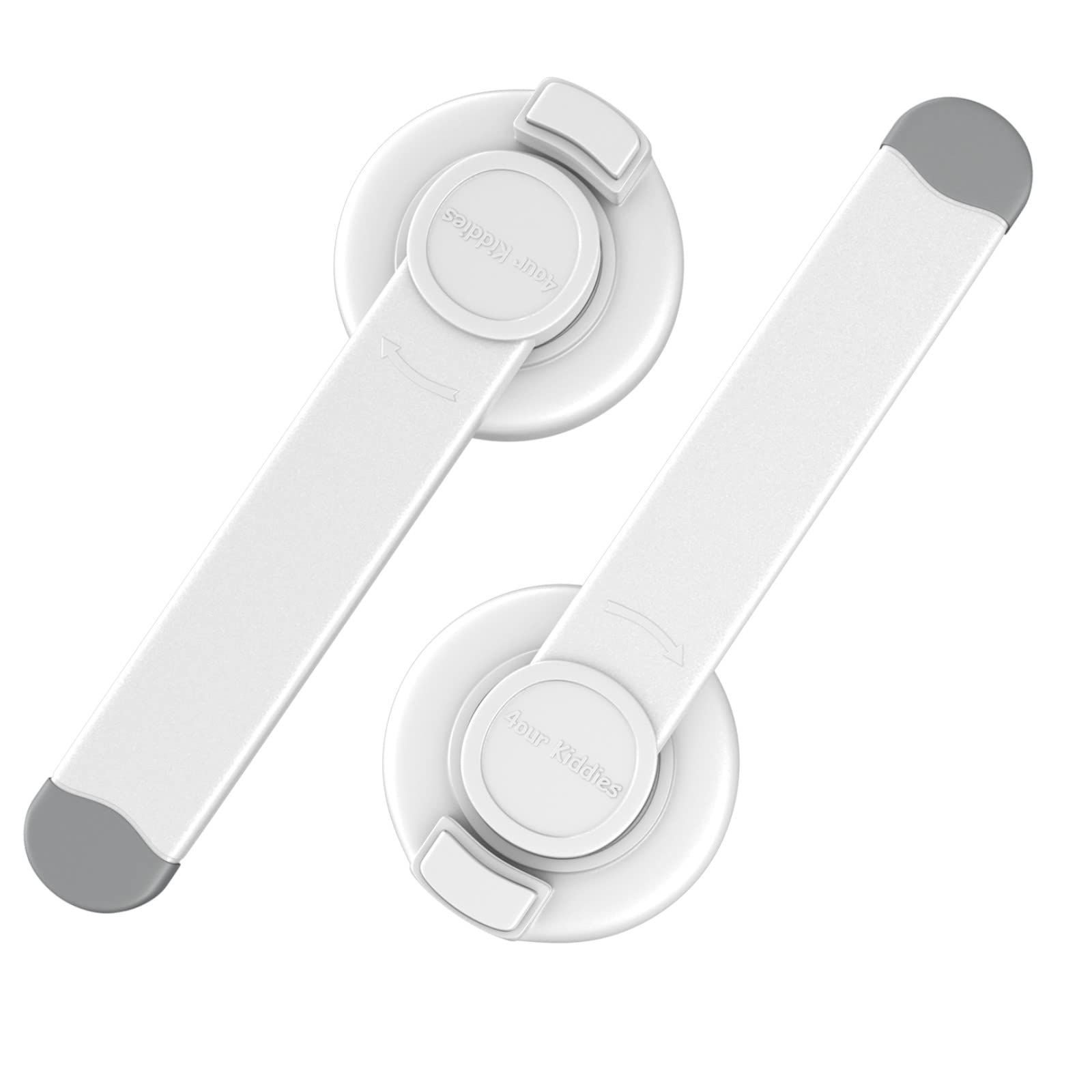 4our Kiddies Baby Toilet Lock (2 Pack) for Child Safety, Baby Proof Toilet Seat Lock with 2 Extra Pallet Fit for Most Standard Toilet, Easy Intallation Toilet Lid Lock with 2 Extra 3M Adhesive | Amazon (US)