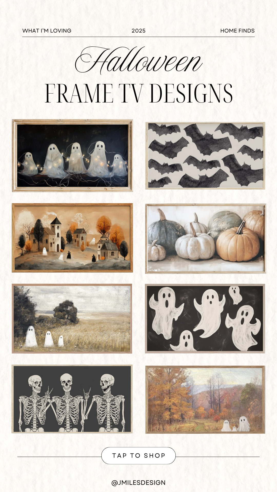 Spooky, but make it cute. 👻🖤
These Halloween Frame TV art prints from Etsy are the easiest way to dress up your space for spooky season—no storage bins required. From ghosts to skeletons to moody pumpkins, there’s a vibe for every room. Which one would you pick? 🎃✨

#FrameTVArt #HalloweenDecor #SpookySeasonStyle #LTKHome #EtsyFinds 

 #LTKSeasonal #LTKHome #LTKFindsUnder50