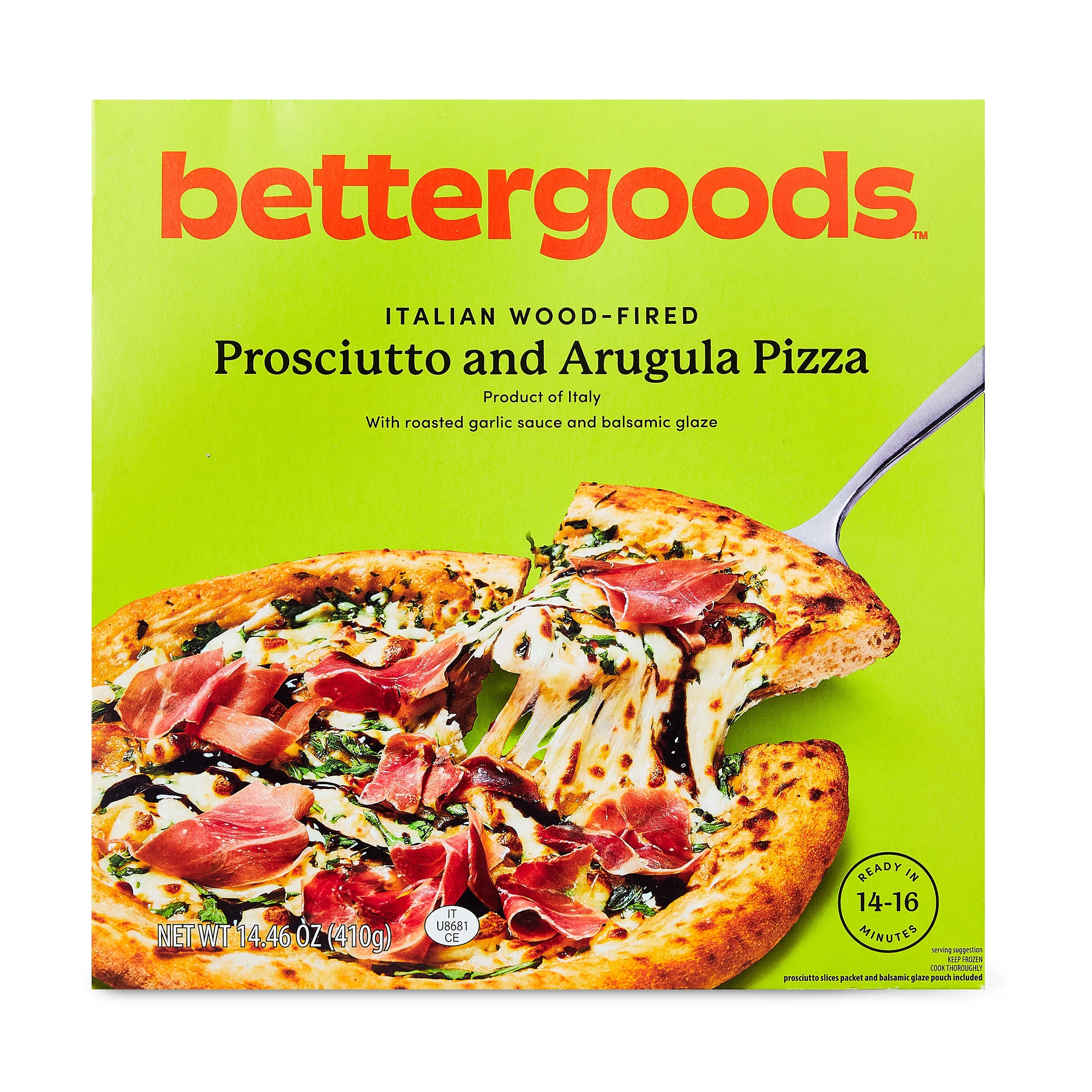 bettergoods Italian Wood-Fired Prosciutto and Arugula Pizza, 14.46 oz (Frozen) | Walmart (US)