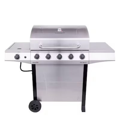 Char-Broil Performance Series Silver 5-Burner Liquid Propane Gas Grill with 1 Side Burner | Lowe's