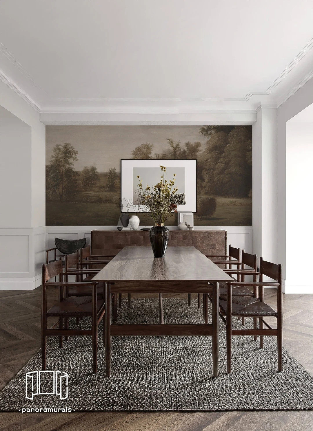 Nostalgic Sepia Landscape Wallpaper, Vintage Painting Removable Or Traditional Material 19 | Etsy (US)