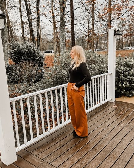 This is such a great outfit for the workweek. I am really loving this black turtleneck and the wide leg pants. It is also super comfy! 

#LTKworkwear #LTKstyletip #LTKfindsunder100
