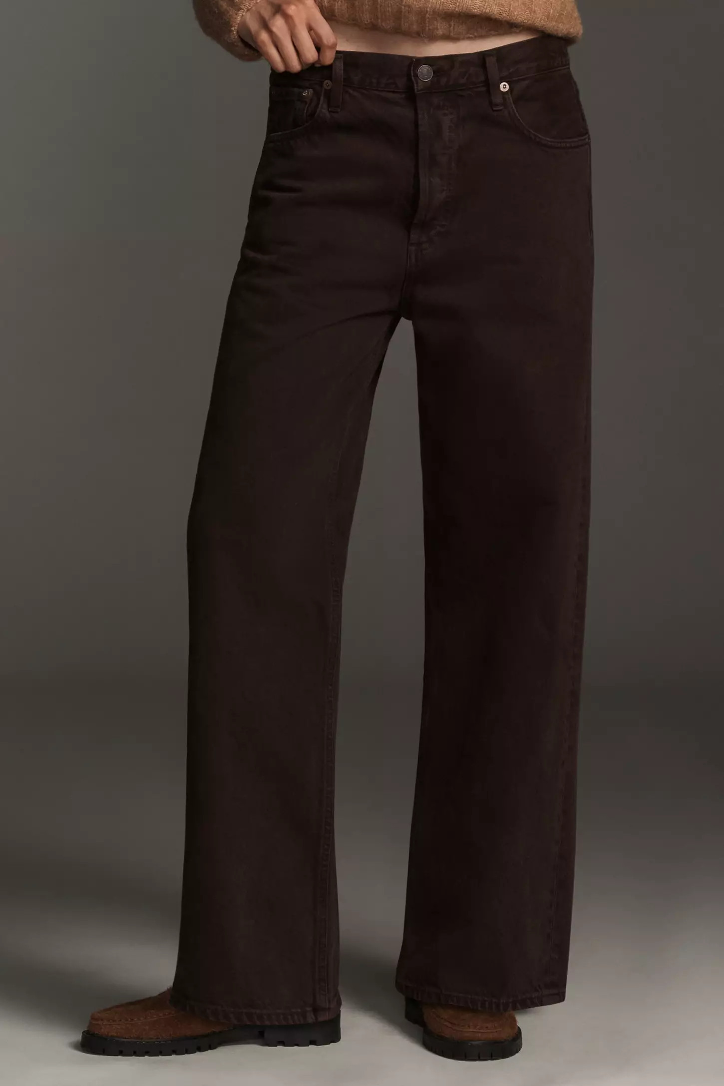 AGOLDE Ren High-Rise Wide-Leg Jeans | Anthropologie (US)