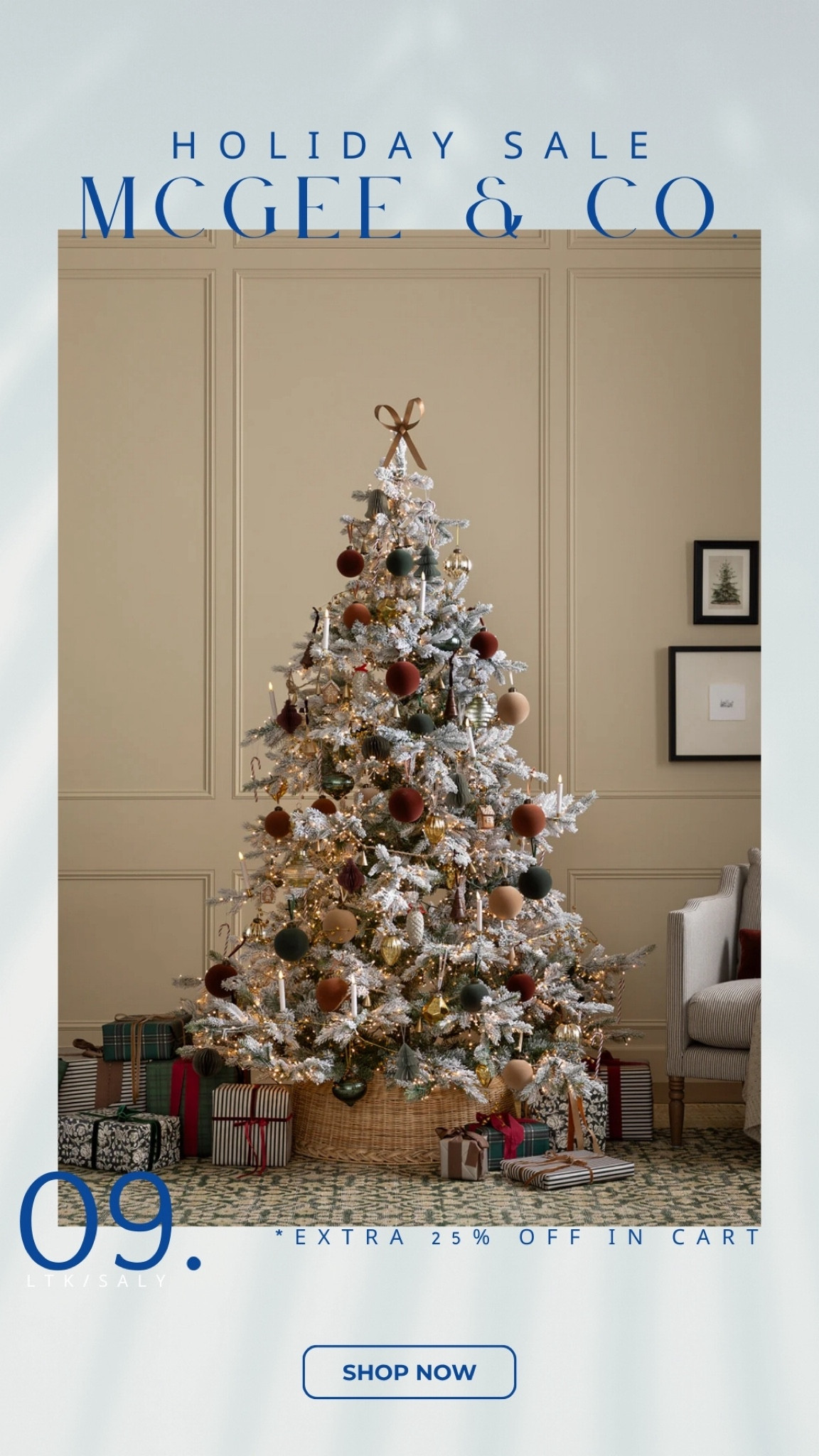 McGee & Co. Holiday Sale
Take extra 25% OFF when you add items to cart.

Christmas tree 🎄 


#LTKSeasonal #LTKHoliday #LTKSaleAlert