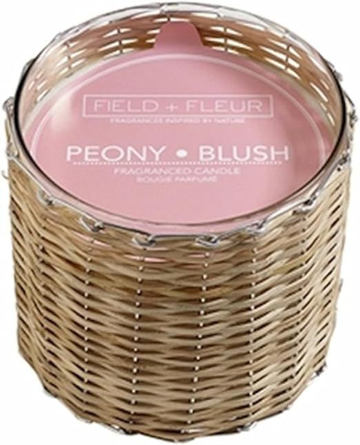 Peony Blush Field43; Fleur Reed 2-Wick Handwoven 12 oz Scented Jar Candle | Amazon (US)