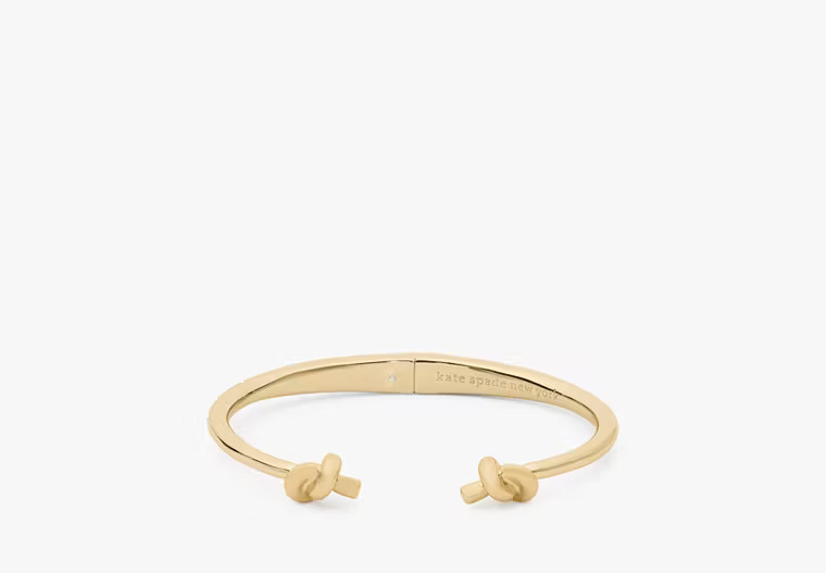 Kate Spade Sailor's Knot Hinge Cuff, Gold | Kate Spade Outlet