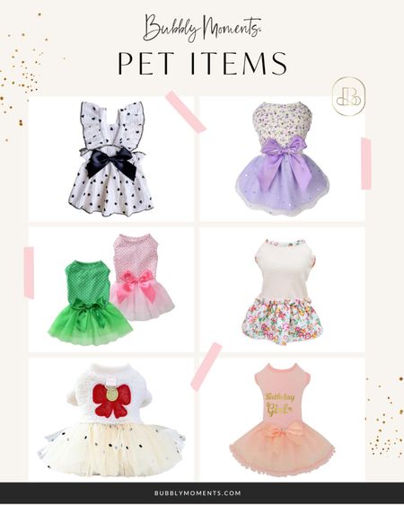 Don’t forget your pets! Here are some dresses for your furry friends.

#LTKfamily #LTKGiftGuide #LTKsalealert