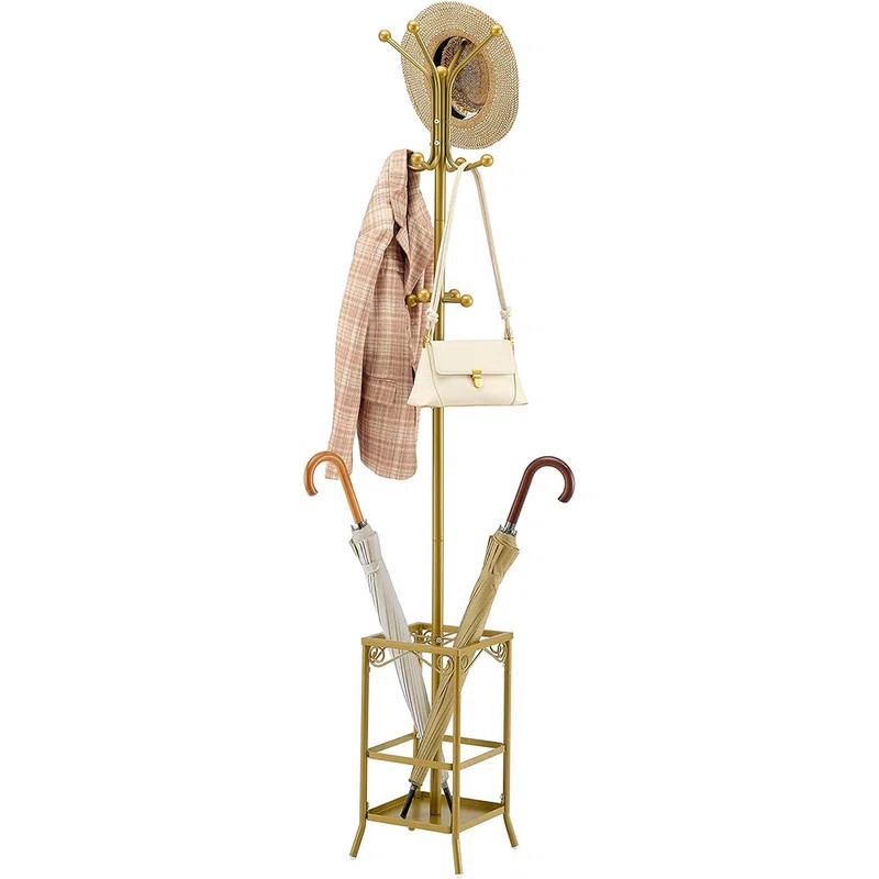 Gleaves Metal Freestanding 12 - Hook Coat Rack | Wayfair North America