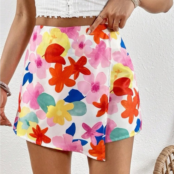 SHEIN floral front skort | Poshmark