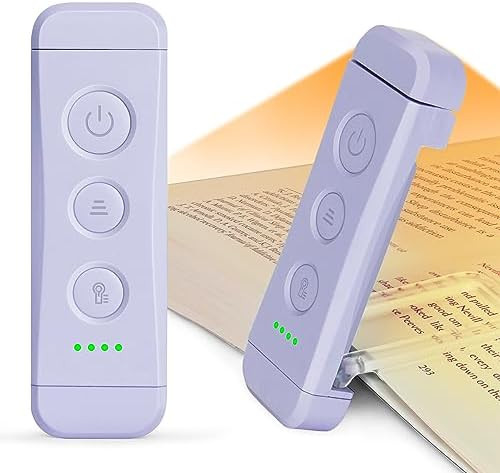 Glocusent USB Rechargeable Book Light, Portable Clip-on LED Reading Light, Reading Lights for Boo... | Amazon (US)