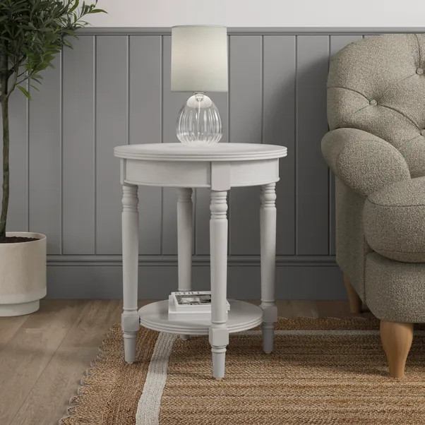 Ariella Side Table, Stone | Dunelm (migrated)
